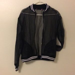 Mesh athletic jacket